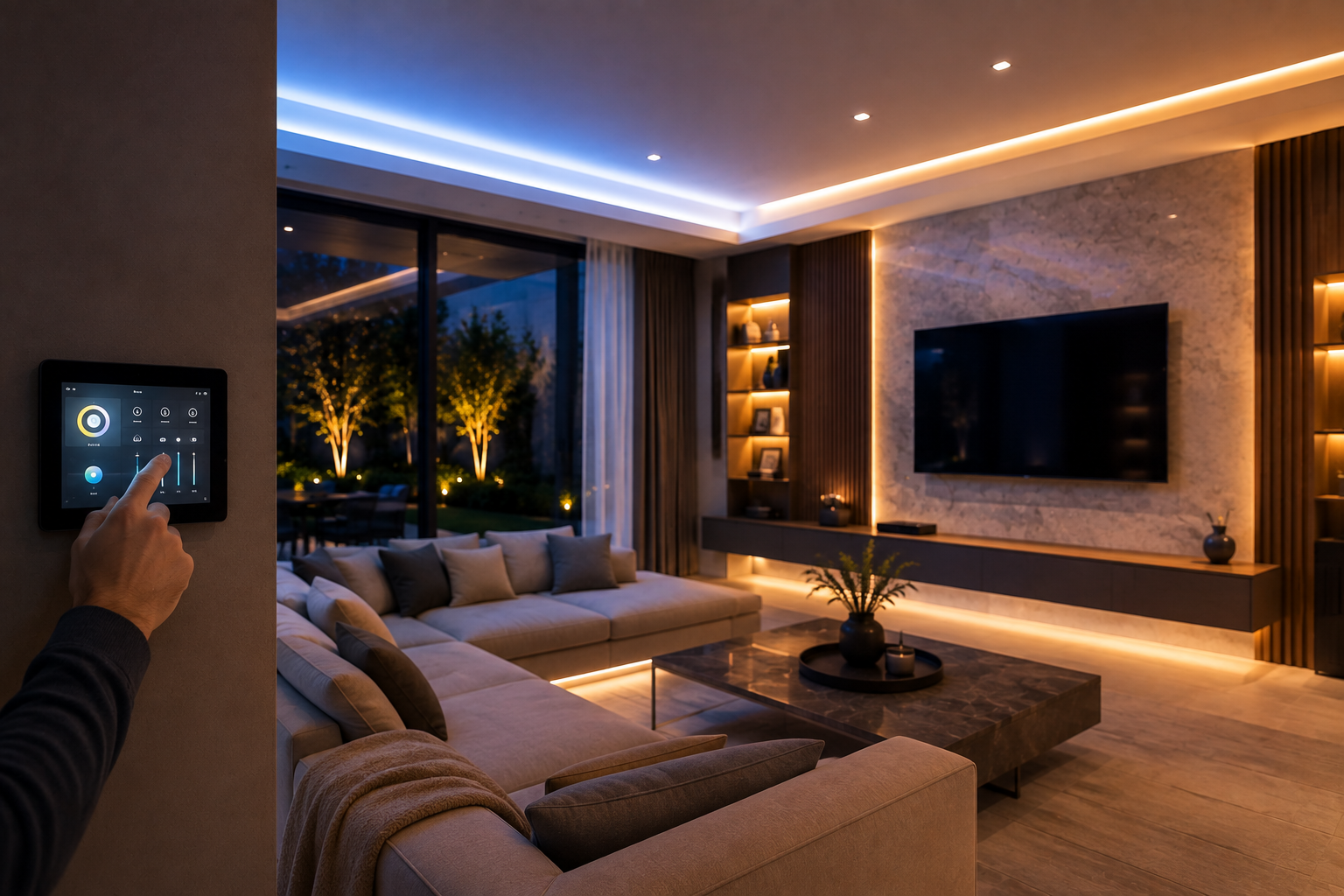 Smart lighting control