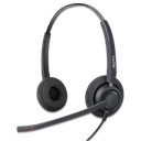 FIBERME - Duo Headset, Direct USB, Volume Control, Dual Mic ENC AI Noise Cancellation