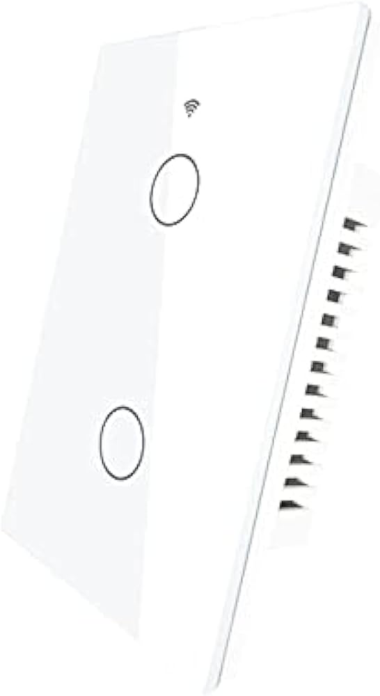 [ZS-US2-LN] Moes 2 Gang Touch Switch - Zigbee Mesh (أبيض)