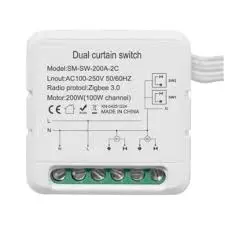 Akubela Zigbee Smart Curtain Module, 2CH Connects to Traditional Curtain Motors