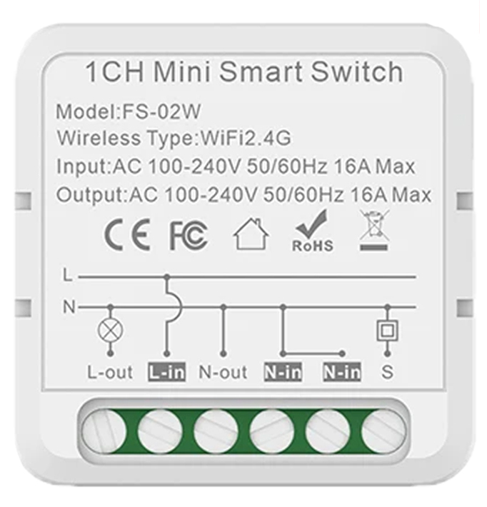 [Tuya-Mini-1G-16A] Tuya Mini 1 Gang 16A WIFI