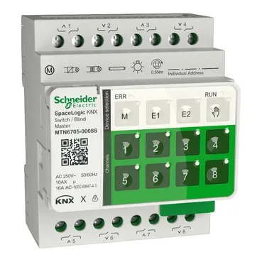 Schneider SpaceLogic KNX Switch/Blind Master 8ch 10AX/16AC1