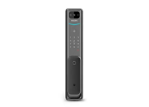 [Alpha-VP-5HWS] Philips Easy Alpha-VP Smart Door Lock and Video Intercom with Finger, Card, Password, App OTP unlock - Color : Black