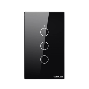[GROOVE-CL-04G] CORDLESS - Smart Touch Wall Switch 4-Gang - WiFi - GROOVE